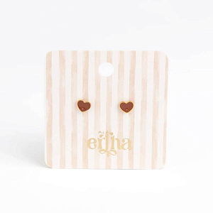 Серьги-пусеты в виде сердца Mrs. Ertha "Tiny Heart", 2 шт